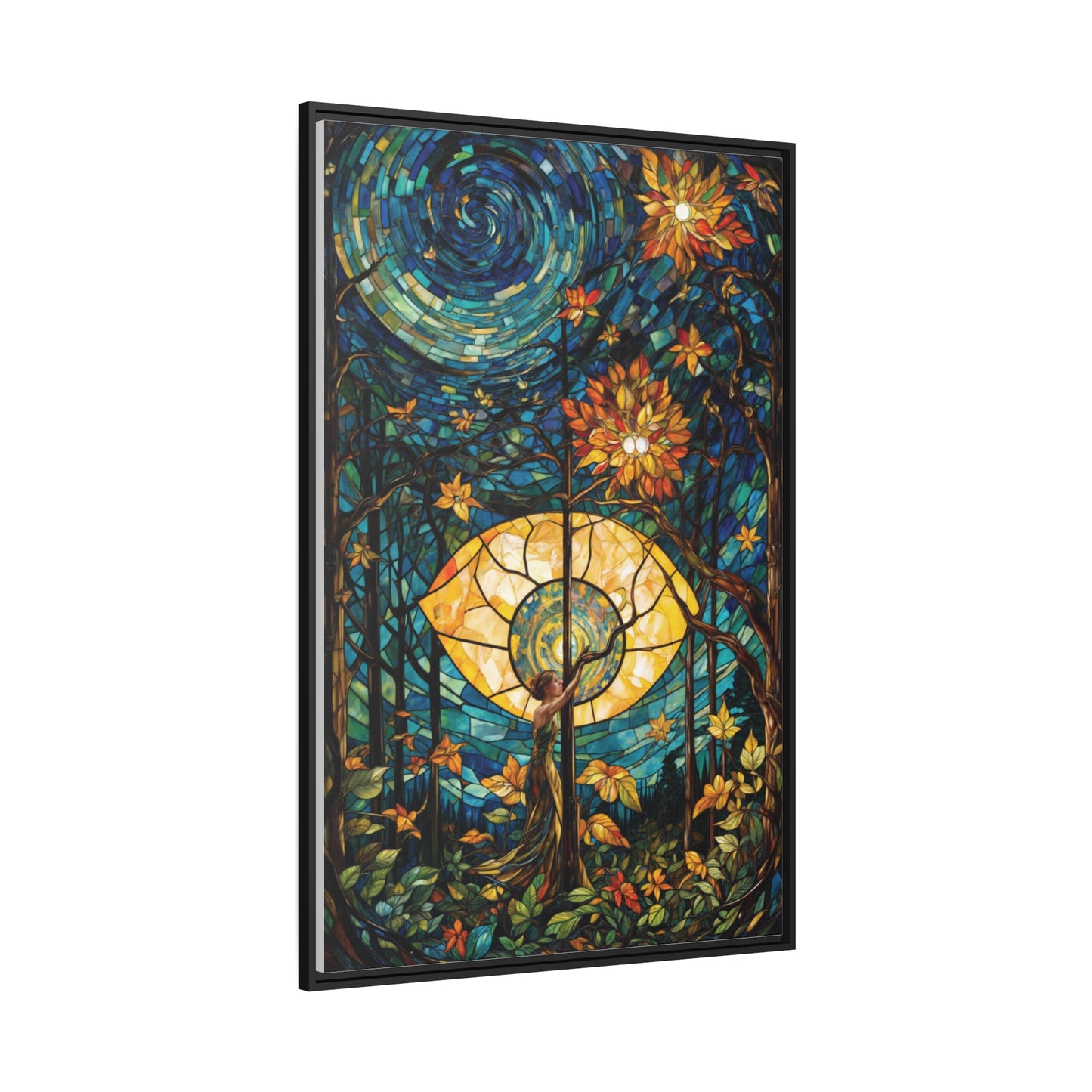 Vibrant Mosaic Wonder | Wall Art Canvas | Home Decor | Wall Decor | Wall Art | Abstract Art | Nature Inspired | Floral Art