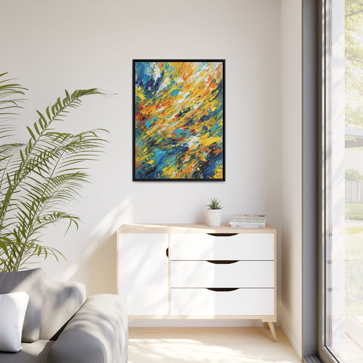 Sunburst Whispers Canvas Print, Wall Art Canvas, Home Decor, Wall Decor, Wall Art, Abstract Art, Vibrant Colors, artwork