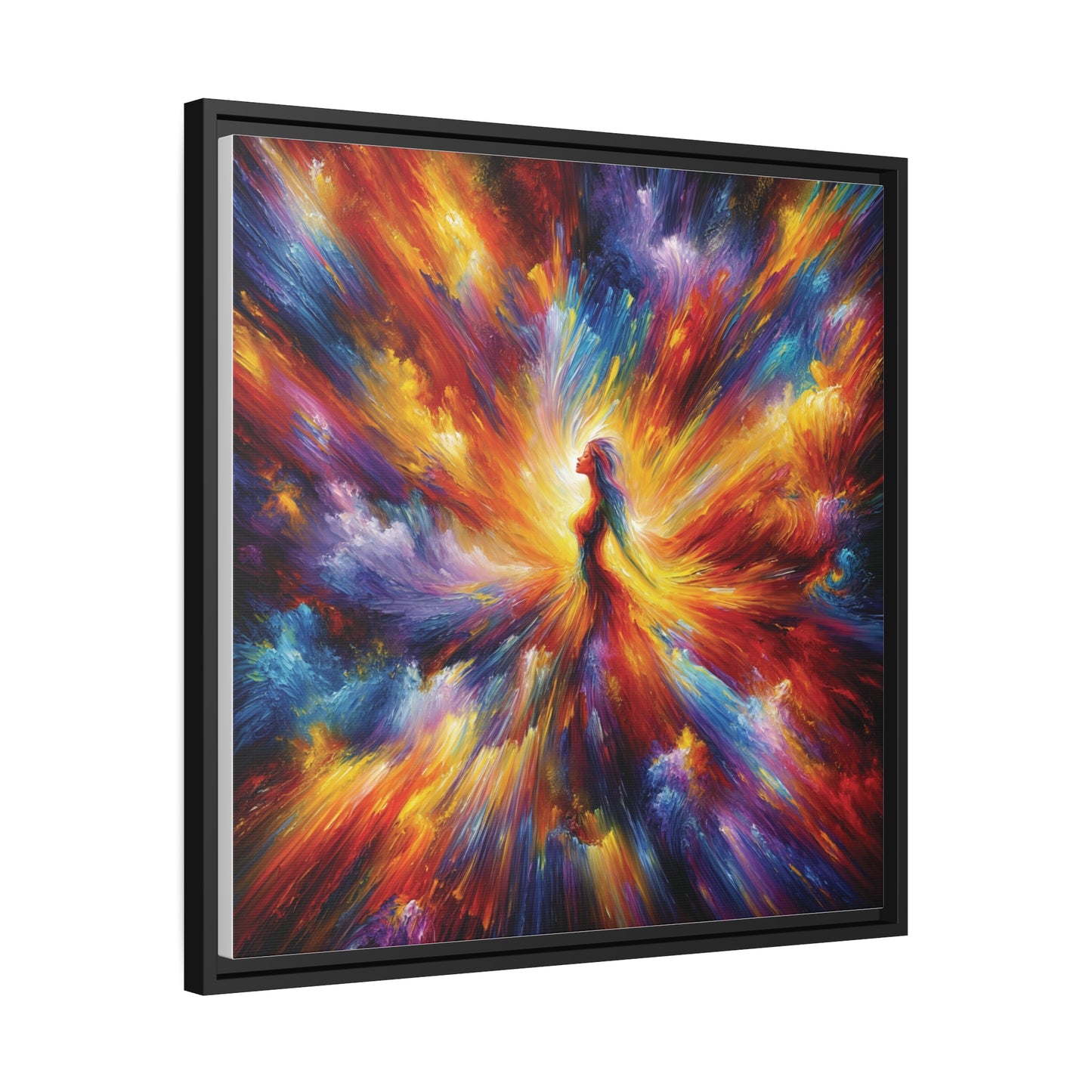 Blazing Spirit Wall Art Canvas | Abstract Energy Art | Canvas Print | Modern Wall Decor