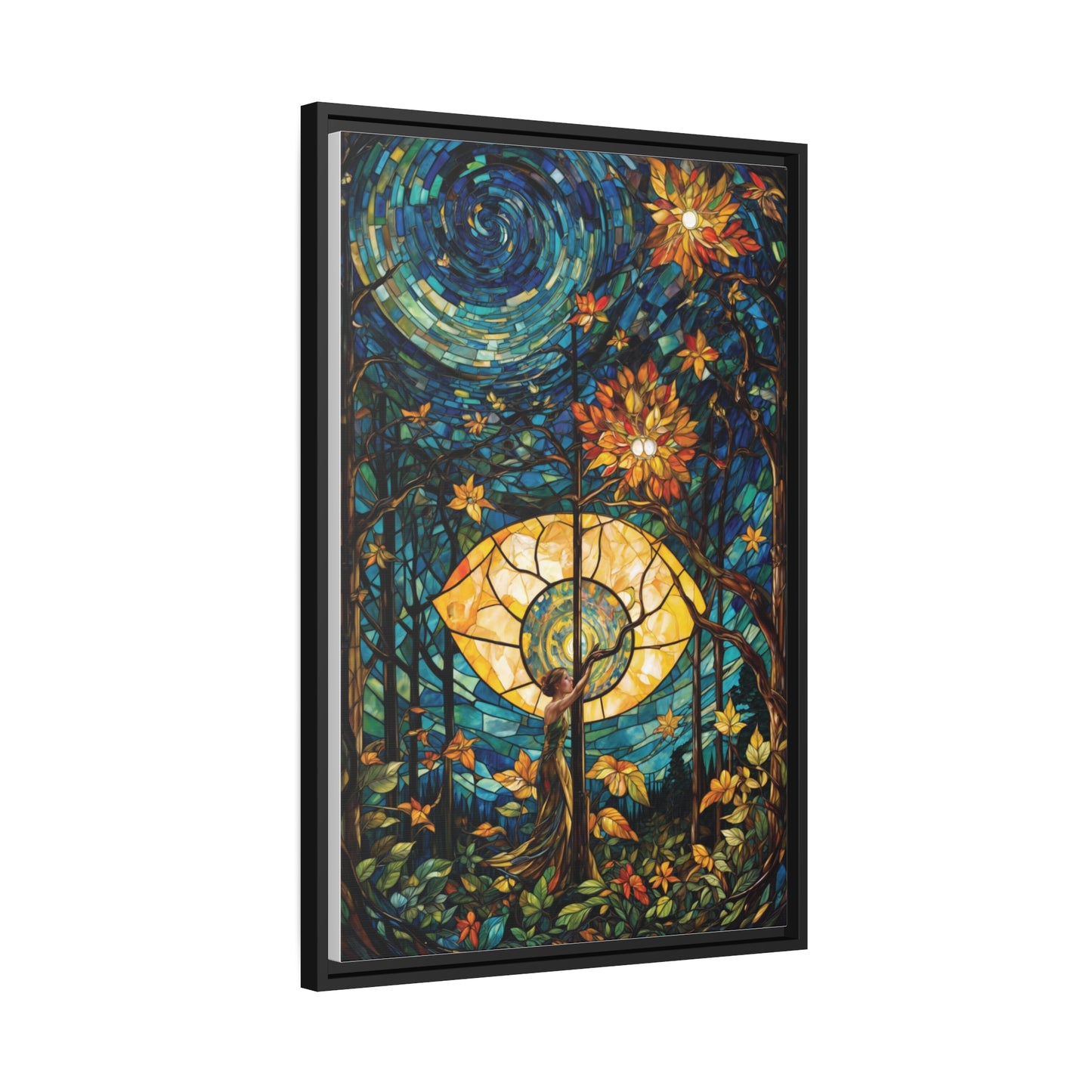 Vibrant Mosaic Wonder | Wall Art Canvas | Home Decor | Wall Decor | Wall Art | Abstract Art | Nature Inspired | Floral Art