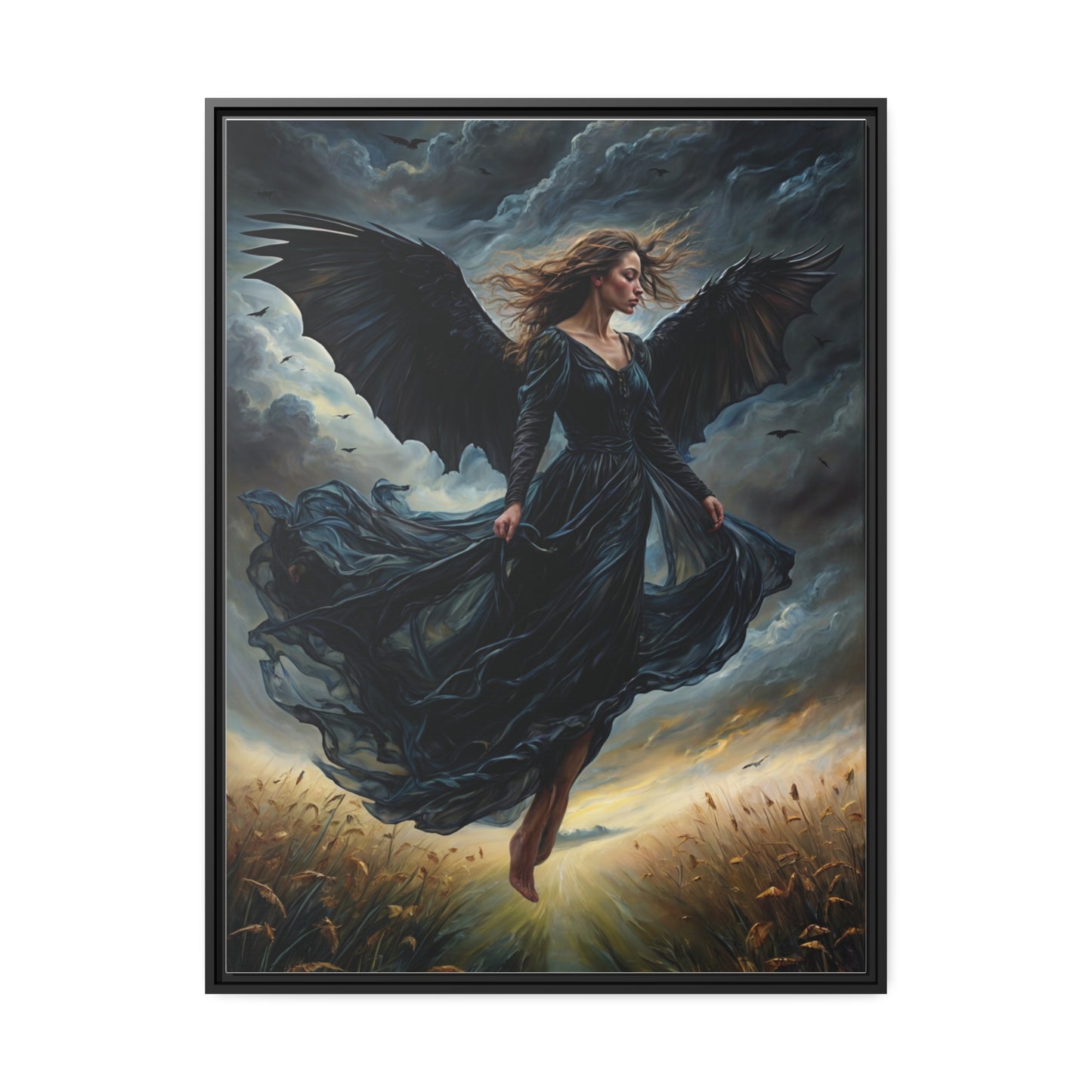 Ethereal Harbinger Wall Art Canvas | Wall Decor | mystical art | Female Figure Art