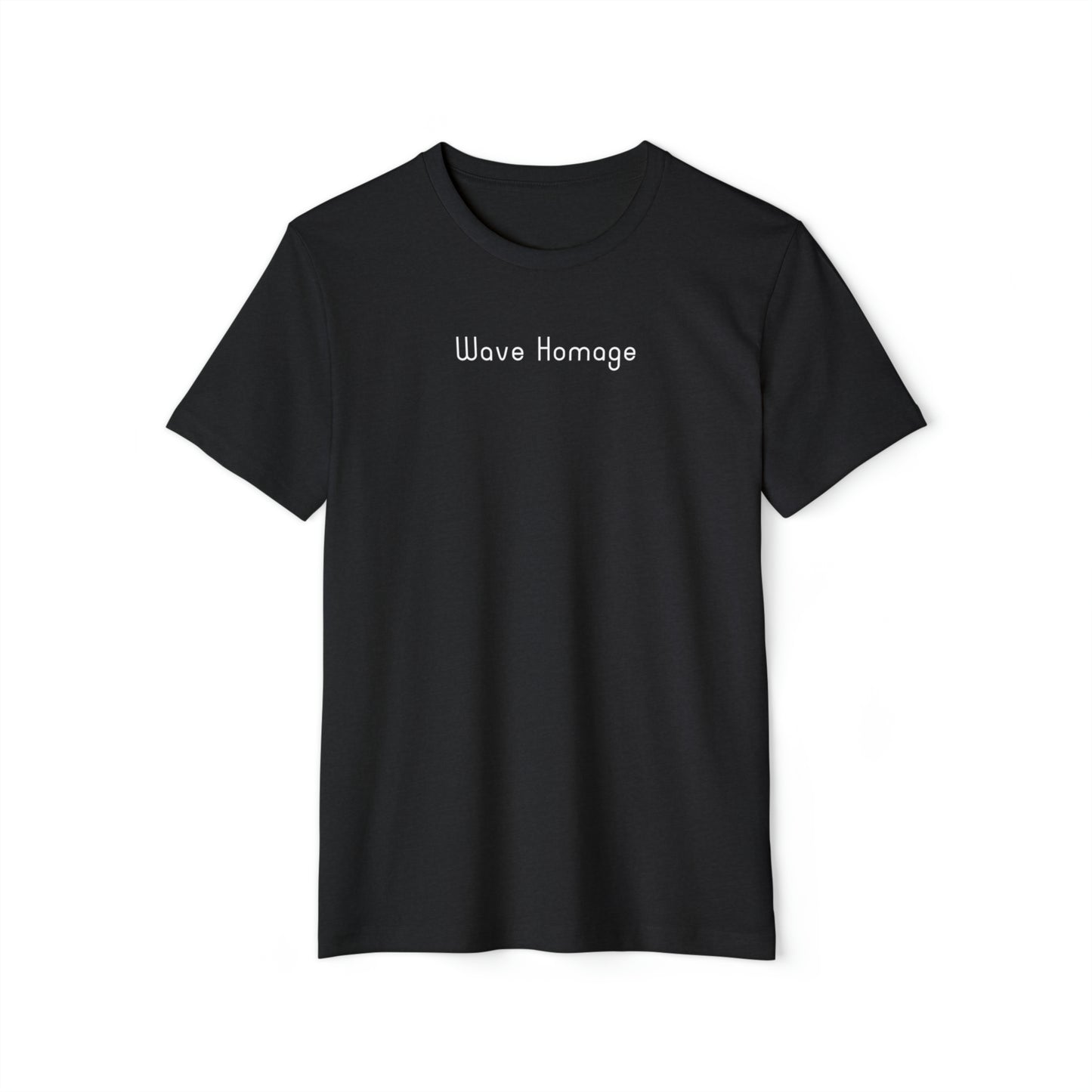 Wave Homage - Unisex Recycled Organic T-Shirt with Ocean Wave Design