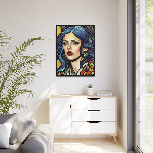 Mystique Mosaic Wall Art Canvas, Home Decor, Wall Decor, Wall Art, Nature Inspired, Autumn Decor, Mosaic Art, Portrait Art