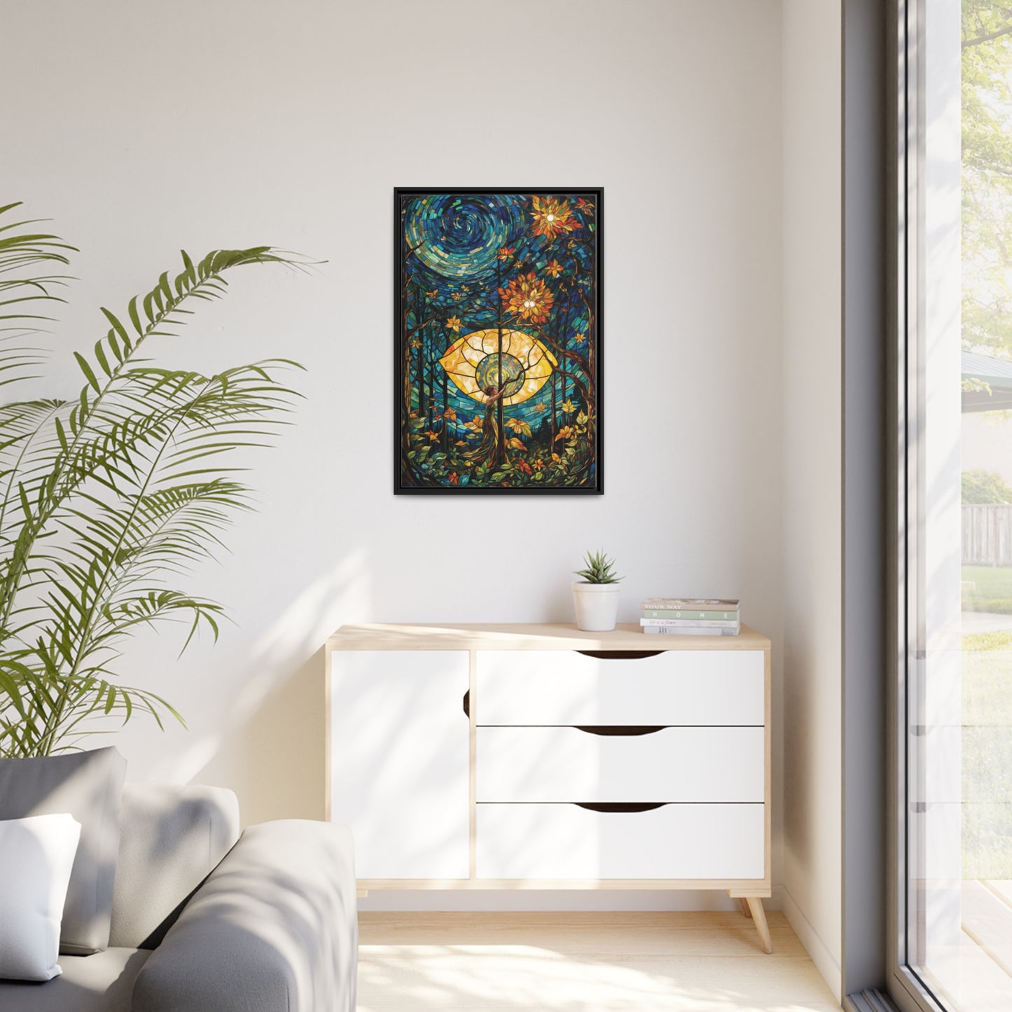 Vibrant Mosaic Wonder | Wall Art Canvas | Home Decor | Wall Decor | Wall Art | Abstract Art | Nature Inspired | Floral Art