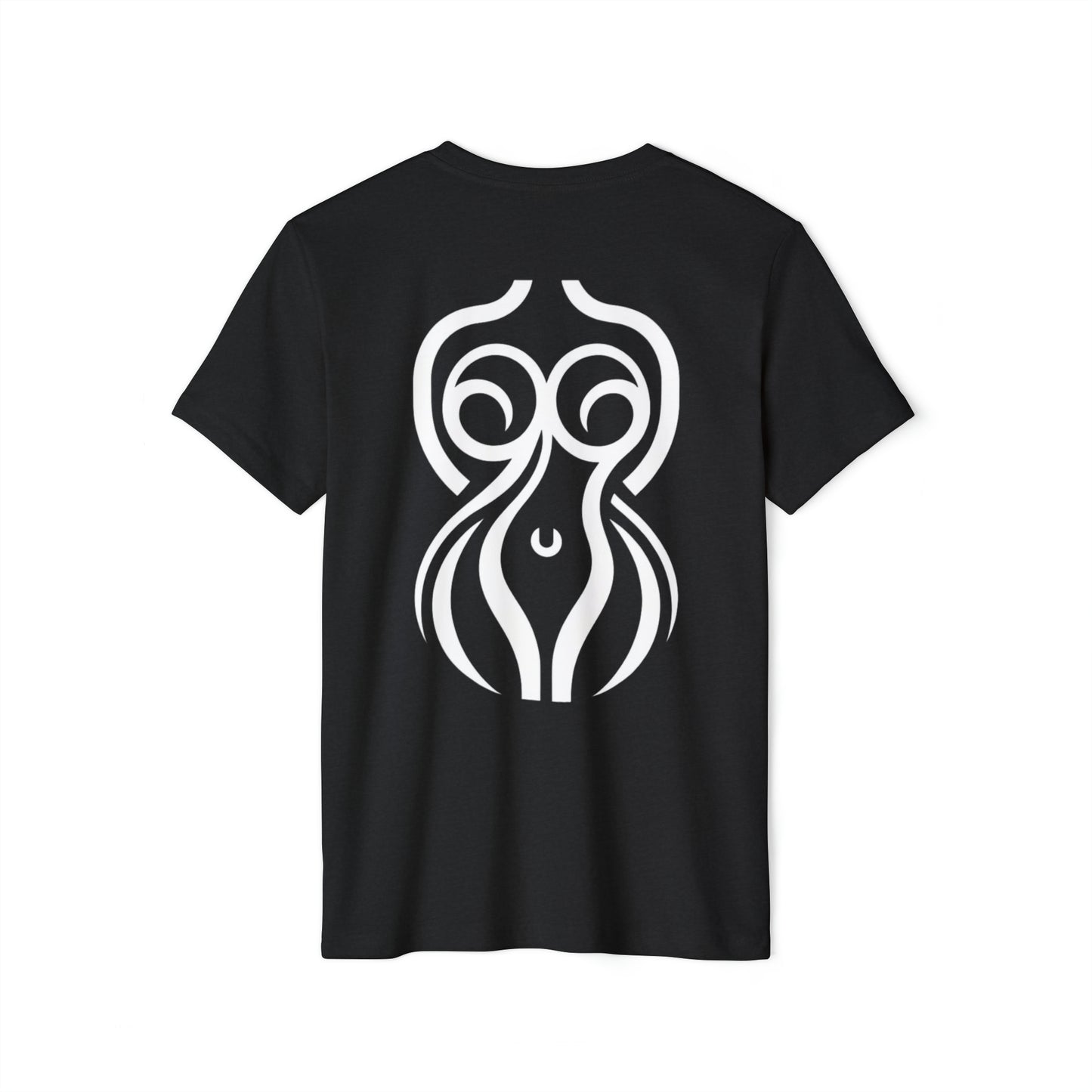 Fluid Femme - Unisex Eco-Conscious Tee with Abstract Femininity Art