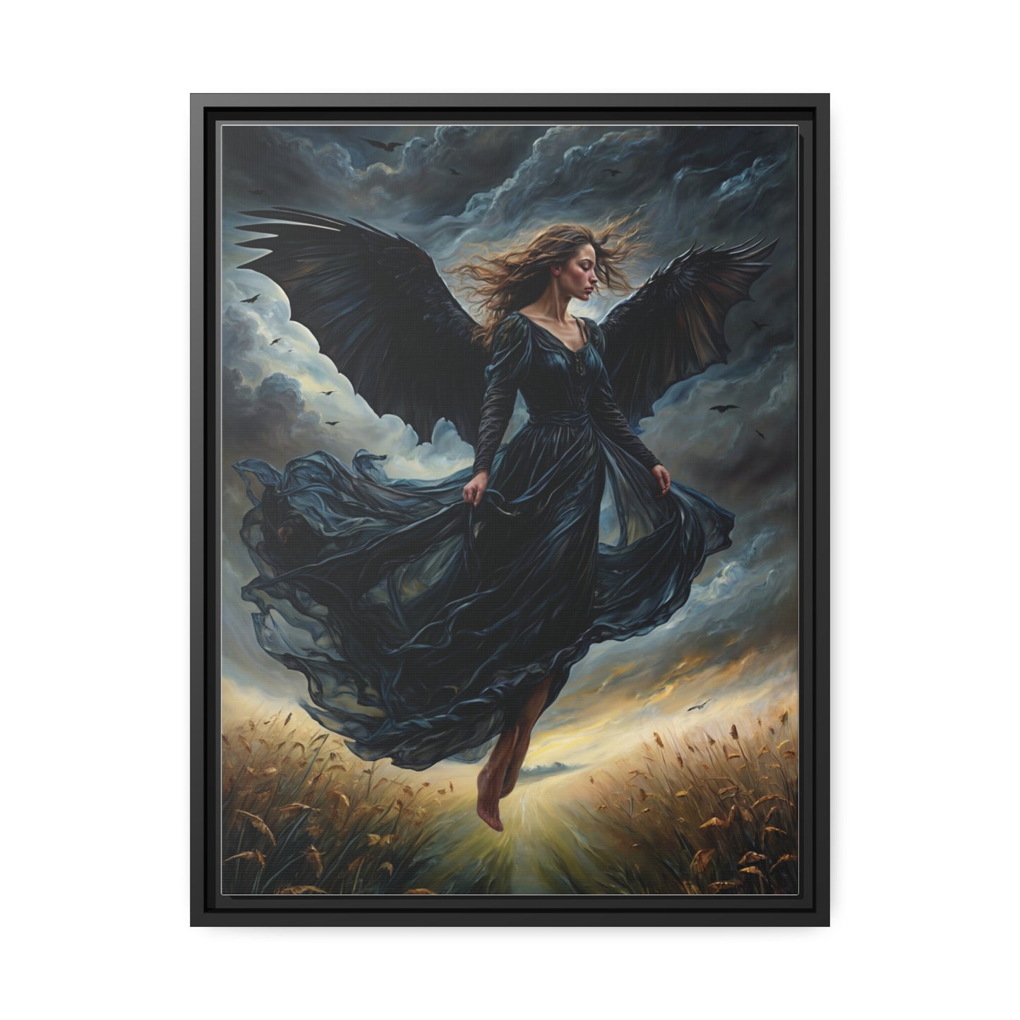 Ethereal Harbinger Wall Art Canvas | Wall Decor | mystical art | Female Figure Art