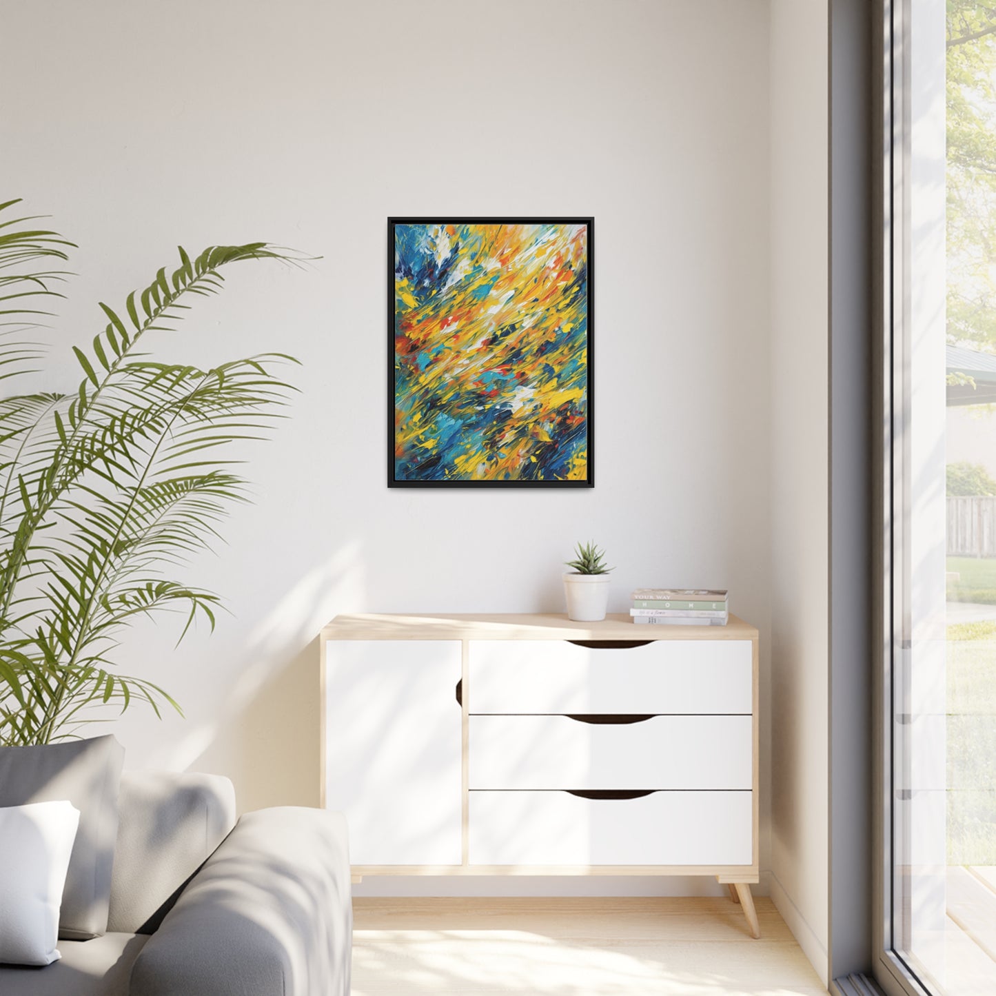 Sunburst Whispers Canvas Print, Wall Art Canvas, Home Decor, Wall Decor, Wall Art, Abstract Art, Vibrant Colors, artwork
