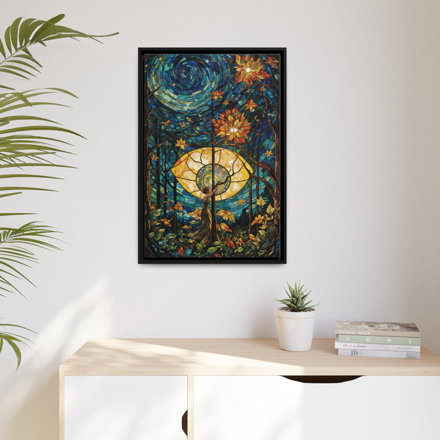 Vibrant Mosaic Wonder | Wall Art Canvas | Home Decor | Wall Decor | Wall Art | Abstract Art | Nature Inspired | Floral Art