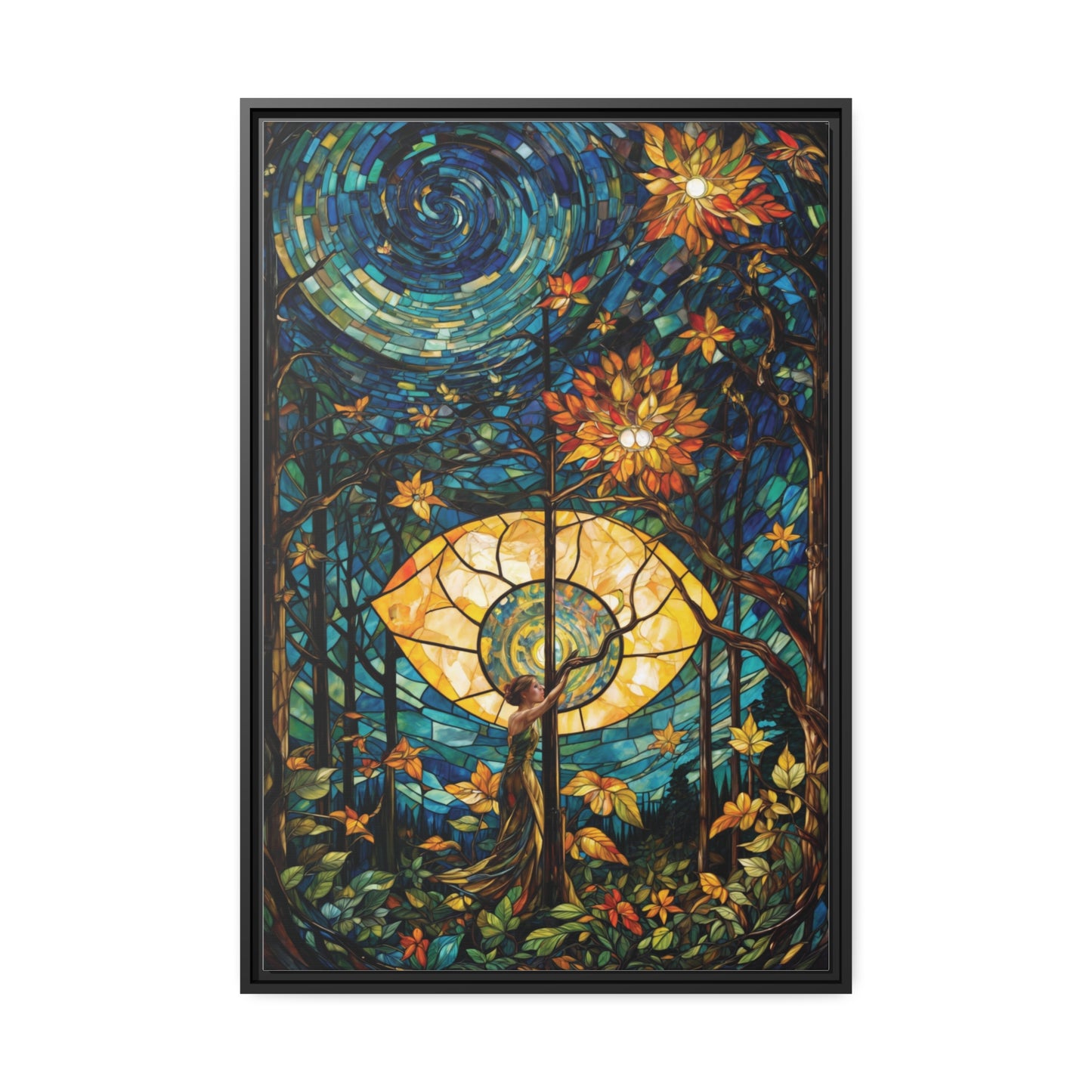 Vibrant Mosaic Wonder | Wall Art Canvas | Home Decor | Wall Decor | Wall Art | Abstract Art | Nature Inspired | Floral Art