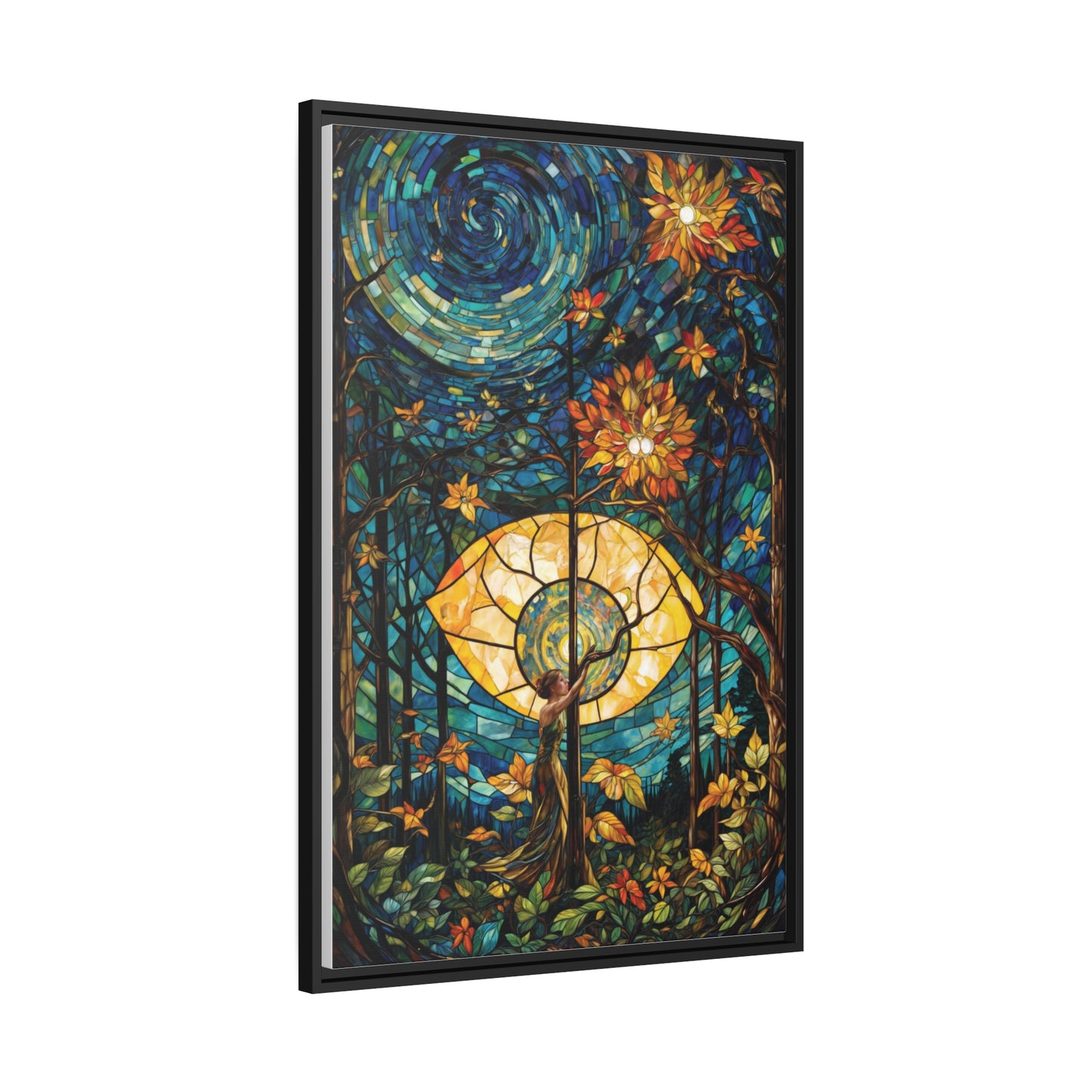 Vibrant Mosaic Wonder | Wall Art Canvas | Home Decor | Wall Decor | Wall Art | Abstract Art | Nature Inspired | Floral Art