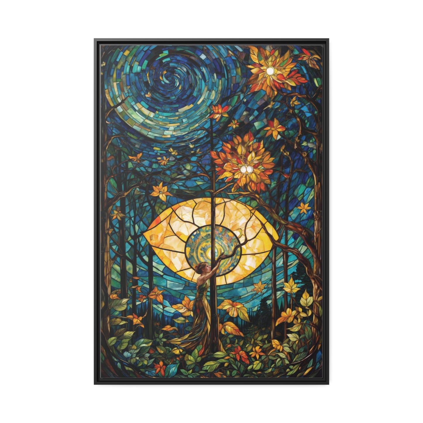 Vibrant Mosaic Wonder | Wall Art Canvas | Home Decor | Wall Decor | Wall Art | Abstract Art | Nature Inspired | Floral Art
