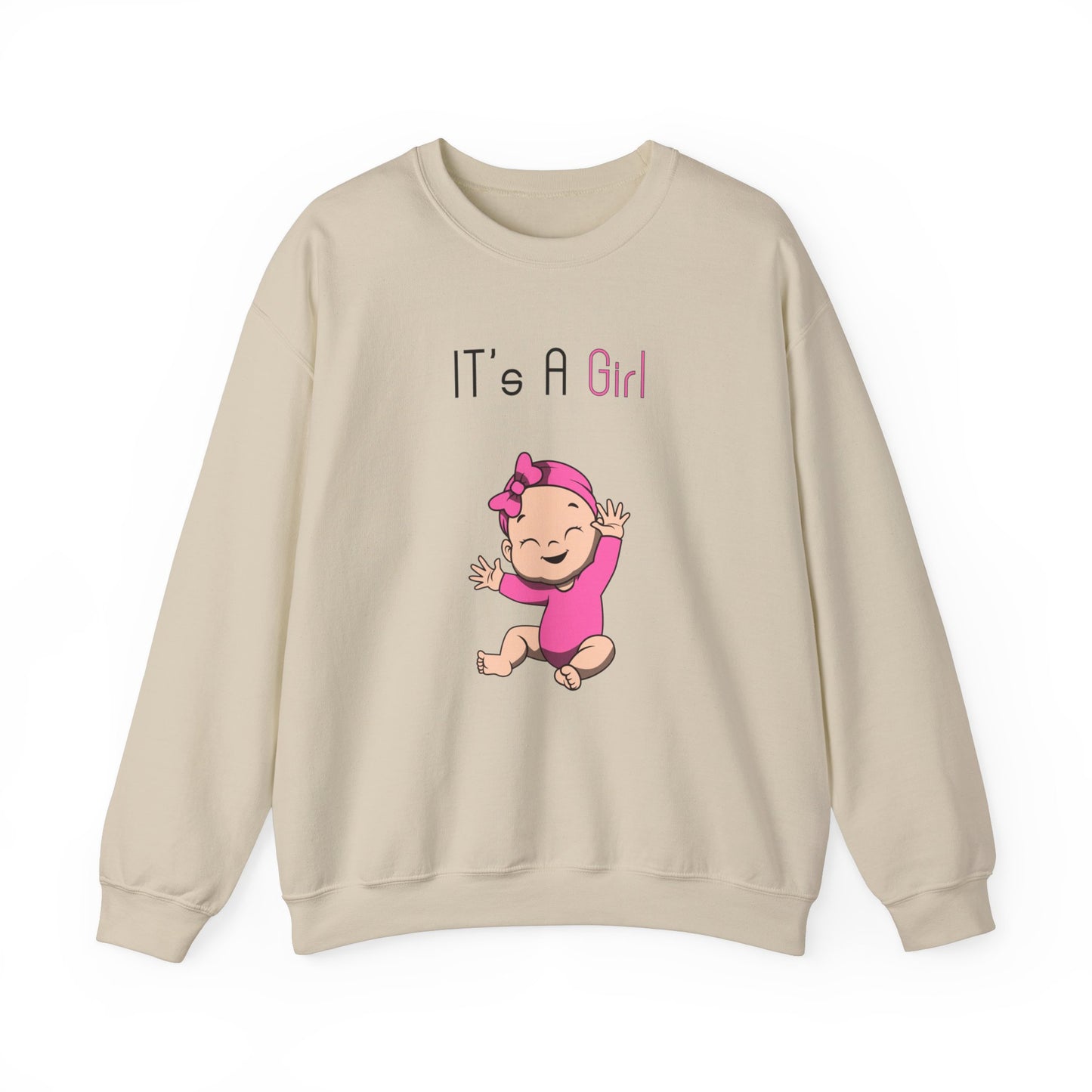 New Parent 'It's A Girl' Sweatshirt - Comfy Crewneck for Mom and Dad