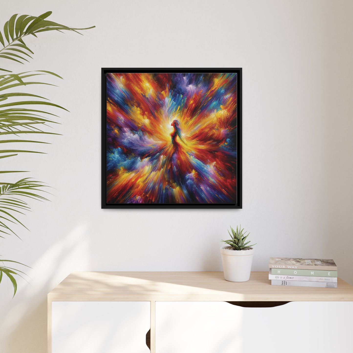 Blazing Spirit Wall Art Canvas | Abstract Energy Art | Canvas Print | Modern Wall Decor