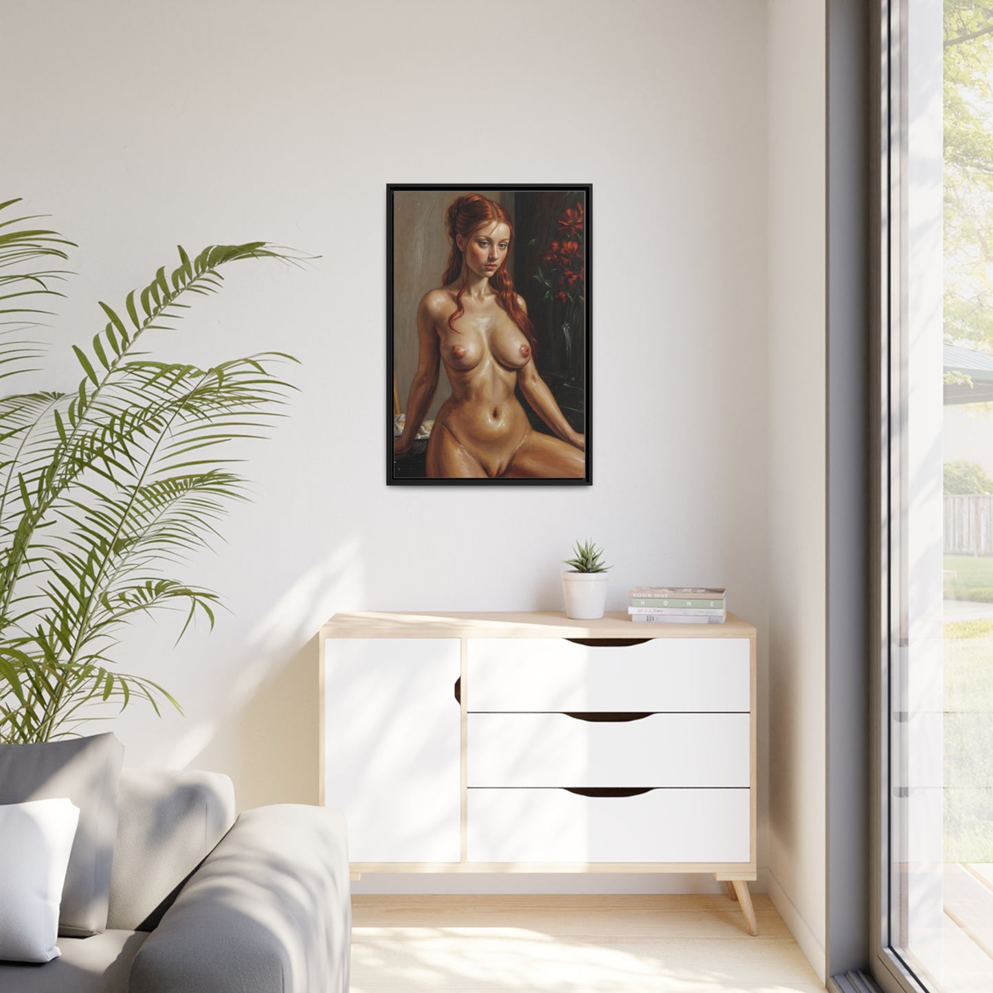 Ethereal Contemplation - nude art canvas art wall