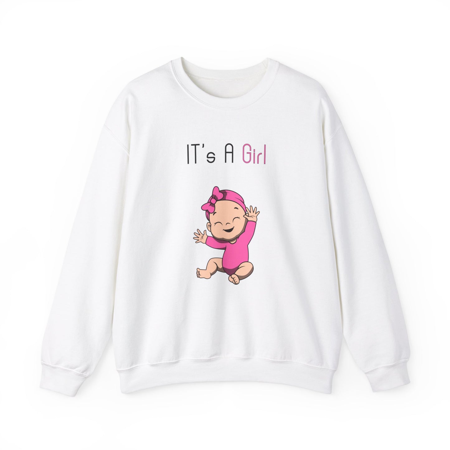 New Parent 'It's A Girl' Sweatshirt - Comfy Crewneck for Mom and Dad