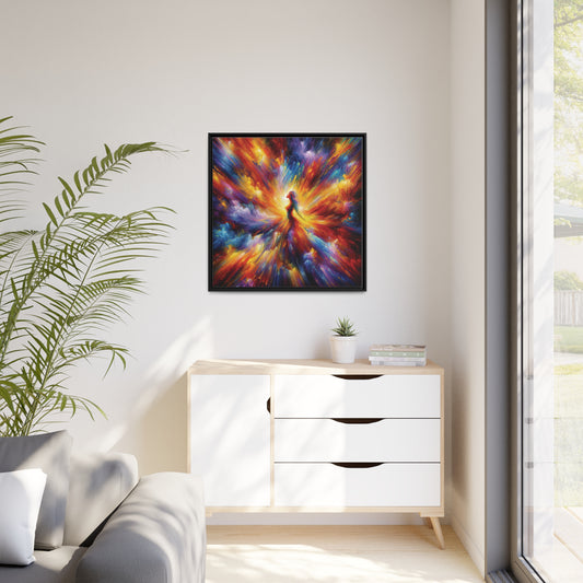 Blazing Spirit Wall Art Canvas | Abstract Energy Art | Canvas Print | Modern Wall Decor